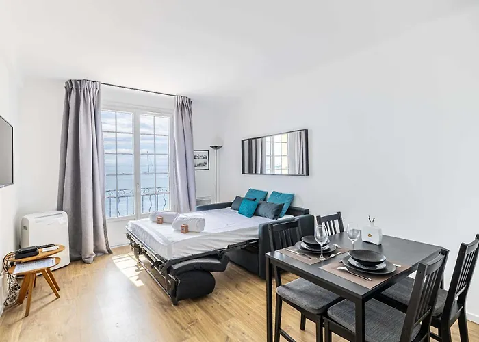 Modern And Charming With Sea View - Centre Apartament Antibes